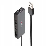 USB jaotur Lindy 42986, USB 2.0, 480 Mbit/s, must