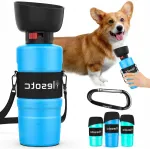 Kokkupandav koera joogipudel 1000 ml, sinine