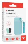 V&auml;line SSD-ketas Verbatim 1TB, USB 3.2, musta ja sinist v&auml;rvi