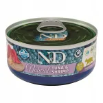 Farmina N&D Cat Natural m&auml;rgtoit kassidele tuunikala ja krevettidega 70 g