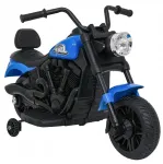 Laste elektriline Harley motoroller, 30W, 6V 4,5Ah, tulede ja meloodiatega, sinine