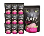RAFI Cat teraviljavaba m&auml;rg kassitoit kalkuniga, 10x100 g