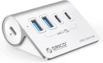 USB-C jagaja, 4 alumiinium pesa, 10 Gb/s, MacBookile