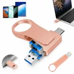 512GB USB m&auml;lupulk, USB-C, Lightning, 4in1