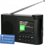 Kaasaskantav DAB+ Bluetooth raadio koos FM, &auml;ratuskella ja USB-C laadimisega