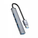 USB jagaja Orico AH-A13, 4 porti, alumiinium, hall