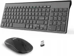 Juhtmevaba klaviatuur ja USB hiir, 2,4 GHz, QWERTZ (saksa)