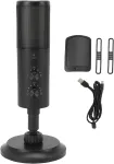 USB kardioidmikrofon RGB valgusega salvestamiseks ja otse&uuml;lekandeks