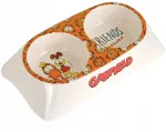 Garfield topelt kassi kauss, valge/kollane, melamiin