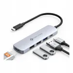 USB-C jaotur NOVOO R5 PD Lite, 5 pesaga, arvutitele