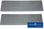 Perforeeritud metallist t&ouml;&ouml;riistaplaat Element System, 80x40 cm, h&otilde;bedane