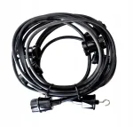 Rippvalgusti IP44, must, 6 m, konksuga