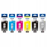 EPSON 115 tindikomplekt, 6 v&auml;rvi, sobib L8160, L8180