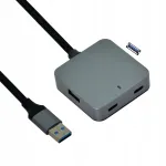 USB jagaja 4 porti (2x USB-A, 2x USB-C), 5 m, USB 3.2 Gen 1