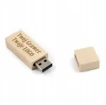 Puidust USB-m&auml;lupulk Maple, 64 GB, USB 2.0, logograveeringuga