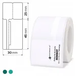 Kleebised printerile Niimbot M2/M3, termosiirdega, 30x25 mm