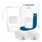 Wessper D1 SOLID 2,8 l valge veefilter 5 vahetatava filtriga