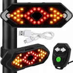 Jalgratta tagumised LED suunatuled kaugjuhtimispuldiga