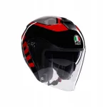 Avatud kiiver AGV Irides Valenza, matt hall/must/punane, suurus M