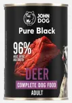 JOHN DOG PURE BLACK ADULT DEER m&auml;rg koeratoit 800g