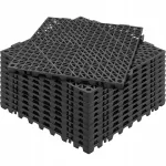 Libisemiskindel must VEVOR kate, 12 tk, 300x300x15 mm, t&otilde;hus drenaaž