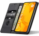 Nahast magnetiline korpus Xiaomi Redmi Note 9 Pro / 9S karastatud klaasiga