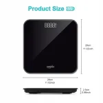 EUROPAPA digitaalne vannitoakaal LED, must, 180 kg, BMI