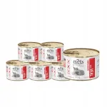 4Vets Natural m&auml;rg kassitoit vasikalihaga, 6 x 185 g