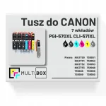 Canon MG7750/MG7751/MG7752/TS8050 tindikassetid, 7 tk, 570XL/571XL, CMYK+hall