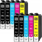 EPSON 502 XL tindikassetid, 10 tk, sobivad XP-5100, XP-5150, XP-5155, WF-2800, WF-2860