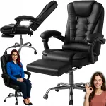 Ergonoomiline reguleeritav must nahast kontoritool