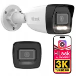 HiLook IPCAM-B6-30DL 6MP PoE v&auml;listingi IP-kaamera, Hybrid-Light, rakendusega juhtimine