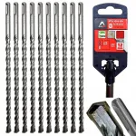 Betooni- ja m&uuml;&uuml;ripuuride komplekt 10 tk, 12x260 mm SDS-PLUS