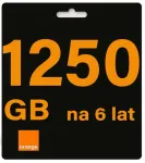 Mobiilne internet Orange SIM kaart, 1250GB, 6 aastaks, LTE 4G 5G