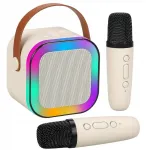 Laste karaokekomplekt kahe juhtmevaba mikrofoniga ja Bluetooth-k&otilde;lariga