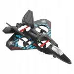 Puldiga juhitav lennuk L0712, 2.4GHz, v&auml;rviliste LED-tuledega, USB-laadimine
