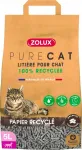 Kassi liiv Zolux Purecat, taaskasutatud paberi graanulid, 5 l