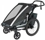 Laste jalgrattahaagis THULE CHARIOT CROSS 2 Single, tumehall
