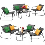 GARDEN 4-osaline aiakomplekt: 2 tugitooli ja laud