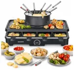 Elektriline fond&uuml;&uuml; ja raclette grill Severin RG 2347, must, 1400 W