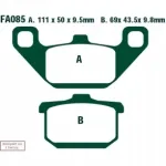 EBC piduriklotsid Kawasaki FX 400 R (ZX 400 E1-E3) (86-88)