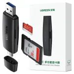UGREEN CM304 SD ja microSD kaardilugeja USB + USB-C, must