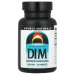 Toidulisand Source Naturals DIM 200 mg, 30 tabletti