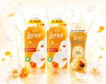 Pesupehmendajate komplekt Lenor Vanilla Orchid 2 x 1,2 l + l&otilde;hnastatud p&auml;rlid 195 g