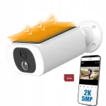 V&auml;ljas p&auml;ikeseenergia kaamera WiFi, 5MP, 120&deg; vaatenurk, akuga, 32GB kaart