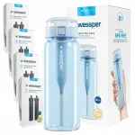 Vee joogipudel filtriga Wessper ActiveMax Clarti 0,68 l, Tritan, sinine, &uuml;heksa filtriga