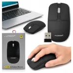 Juhtmevaba hiir arvutile ja s&uuml;learvutile, Bluetooth, USB 2.4G, must