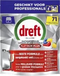 N&otilde;udepesukapslid DREFT Platinum Plus Lemon, 71 tk