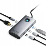 USB-C &uuml;hendusjaam Orico PW11, 6-in-1, HDMI 4K, PD 100W, RJ45 2.5G