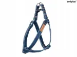 Reguleeritavad teksariidest koera rihmad Amiplay, L, 40&ndash;75 cm, 2 cm, tumesinised